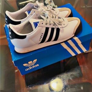Adidas Samoa White and Black Sneakers